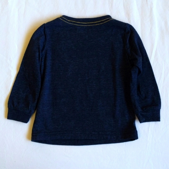 carter's hockey graphic long sleeve shirt 12 months baby boy - Picture 6 of 6